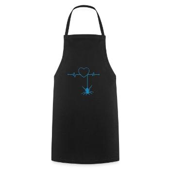 spider - Cooking Apron - black - Front - AI Model Male 185 dark (185cm)