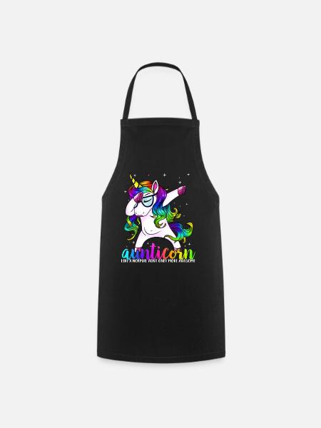 Aunticorn Like a Normal Tante Only Awesome - Kokkeforkle - svart
