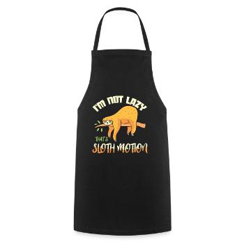 Sloth sloth gift sloth - Cooking Apron - black - Front - AI Model Male 185 dark (185cm)