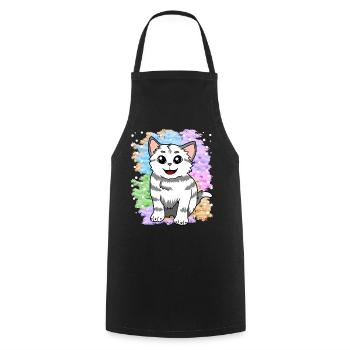 Fantasy kitten cats dream world fantasy nature - Cooking Apron - black - Front - AI Model Male 185 dark (185cm)