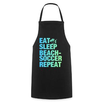 Beach Soccer Beach Soccer Sport Gift - Cooking Apron - black - Front - AI Model Male 185 dark (185cm)