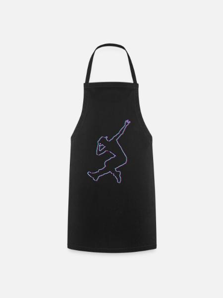 Street dance hip hop dance break dance gift - Cooking Apron - black