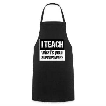 And Teach - Cooking Apron - black - Front - AI Model Male 185 dark (185cm)