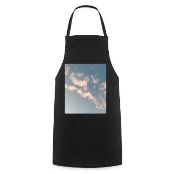 Pastel Clouds Sky Zen Design - Cooking Apron - black - Front - AI Model Male 185 dark (185cm)