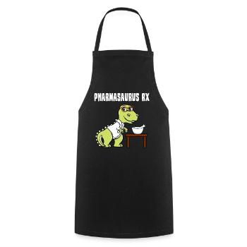 Pharmasaurus RX - Cooking Apron - black - Front - AI Model Male 185 dark (185cm)