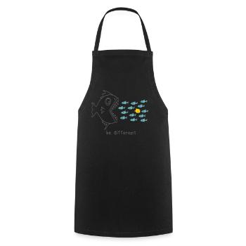 be different diving gift for diving divers - Cooking Apron - black - Front - AI Model Male 185 dark (185cm)