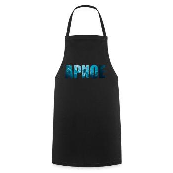 Idée cadeau plongée apnée pour les plongeurs - Tablier de cuisine - noir - Devant - AI Model Male 185 dark (185cm)