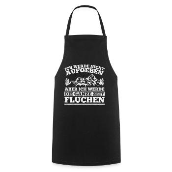 Wandern Wandersport Wanderweg Wanderteam Lustig - Kochschürze - Schwarz - Vorne - AI Model Male 185 dark (185cm)