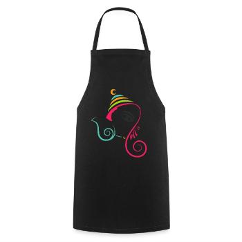 Ganesh Chaturthi - Cooking Apron - black - Front - AI Model Male 185 dark (185cm)