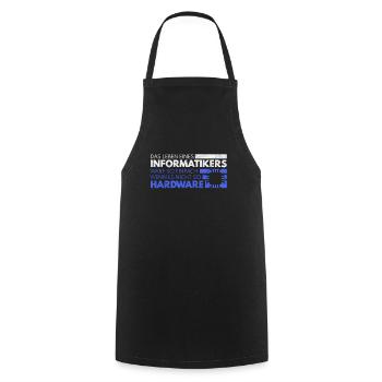 Lustiger IT-Berufe Spruch für Coder Geschenk - Kochschürze - Schwarz - Vorne - AI Model Male 185 dark (185cm)
