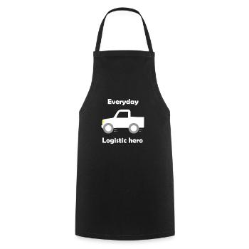 Logistics and transport - Cooking Apron - black - Front - AI Model Male 185 dark (185cm)