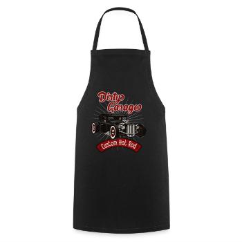 Hot Rod Sale Garage - Tablier de cuisine - noir - Devant - AI Model Male 185 dark (185cm)
