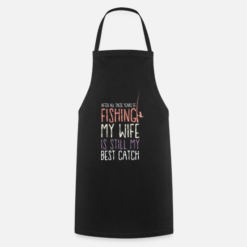 pêche pêche - Tablier de cuisine - noir