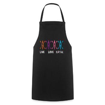 kayak - Cooking Apron - black - Front - AI Model Male 185 dark (185cm)