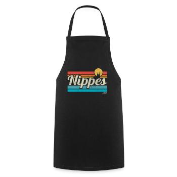 Nippes Veedel Köln Viertel Retro Vintage Surfer - Kochschürze - Schwarz - Vorne - AI Model Male 185 dark (185cm)
