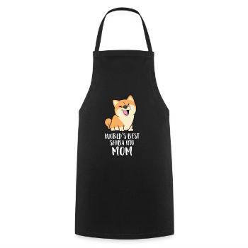 World's Best Shiba Inu Mom Dog Shiba Mama Cute - Cooking Apron - black - Front - AI Model Male 185 dark (185cm)