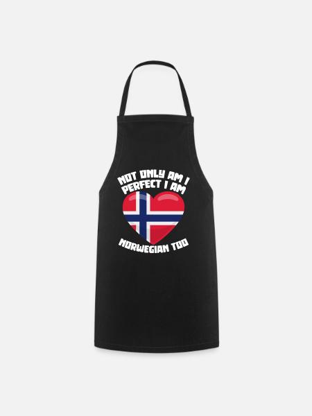 Norwegian Perfect Norway Norwegian - Cooking Apron - black