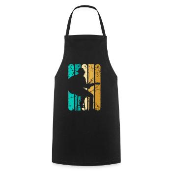 Bass Guitar Bassist Player EADG Bassist Music - Cooking Apron - black - Front - AI Model Male 185 dark (185cm)