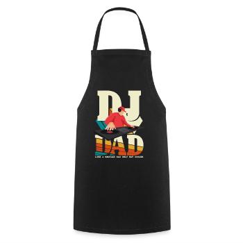 DJ Dad Produzent Beatmaker Papa Vatertag - Kochschürze - Schwarz - Vorne - AI Model Male 185 dark (185cm)