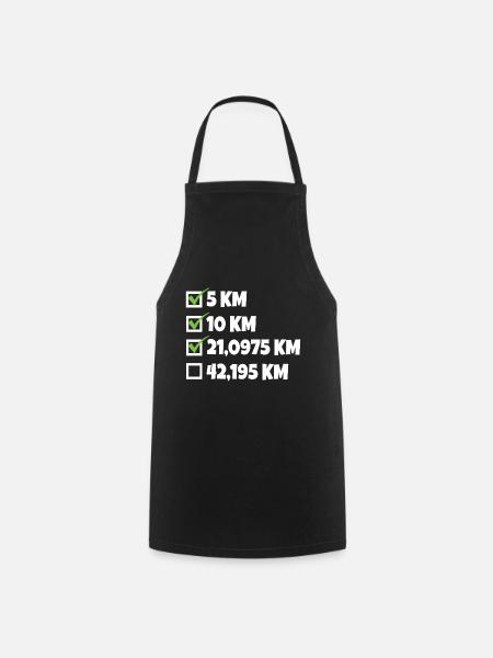 Marathon marathon jogging coureur cadeau - Tablier de cuisine - noir