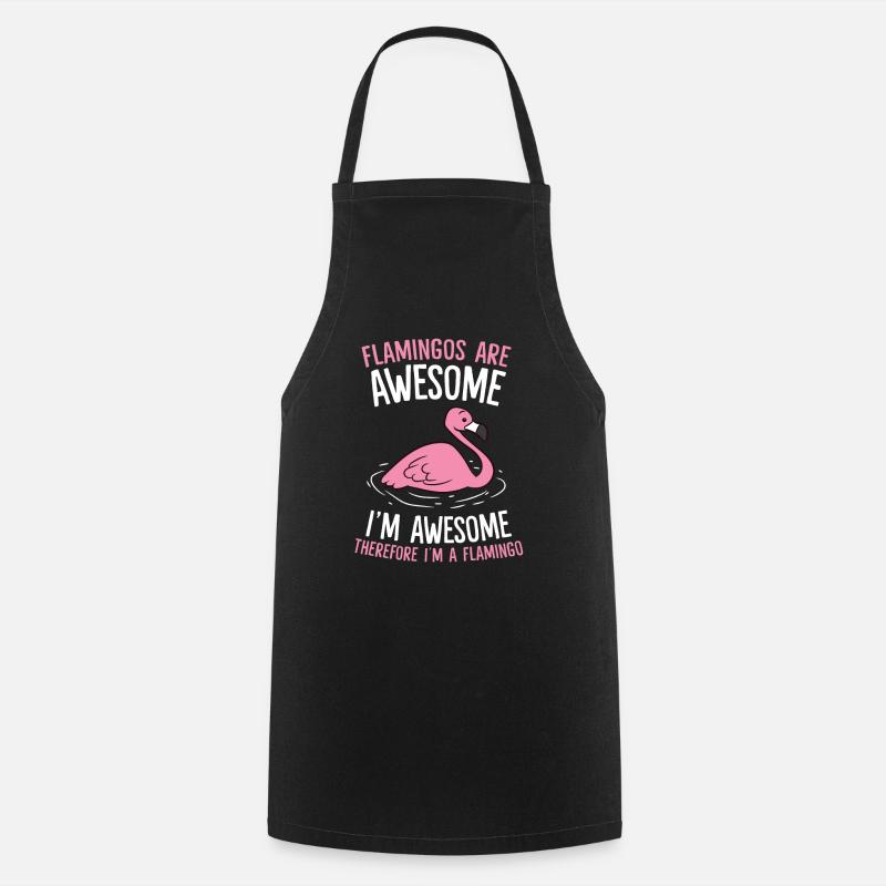 Ich bin ein Flamingo - Kochschürze - Schwarz
