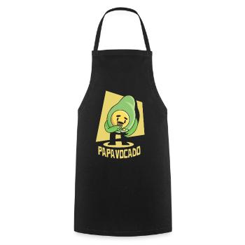 Père Papa Papa Cadeau Avocat Papa Cadeau - Tablier de cuisine - noir - Devant - AI Model Male 185 dark (185cm)