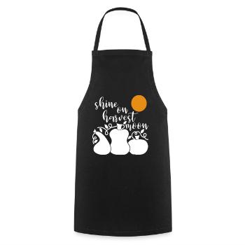 Shine on harvest moon - Tablier de cuisine - noir - Devant - AI Model Male 185 dark (185cm)