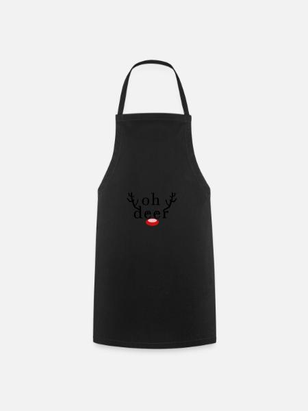 OH DEER - Kochschürze - Schwarz