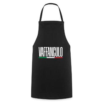 Vaffanculo Lustiger italienischer Spruch Italien G - Kochschürze - Schwarz - Vorne - AI Model Male 185 dark (185cm)
