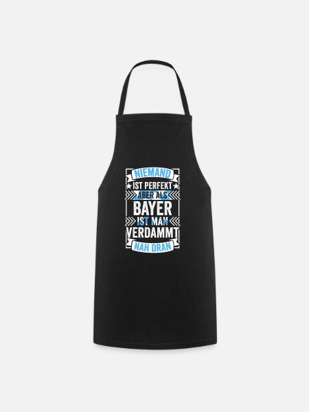 Bayer Bayern Bayerisch Bairisch Oberbayern München - Kochschürze - Schwarz
