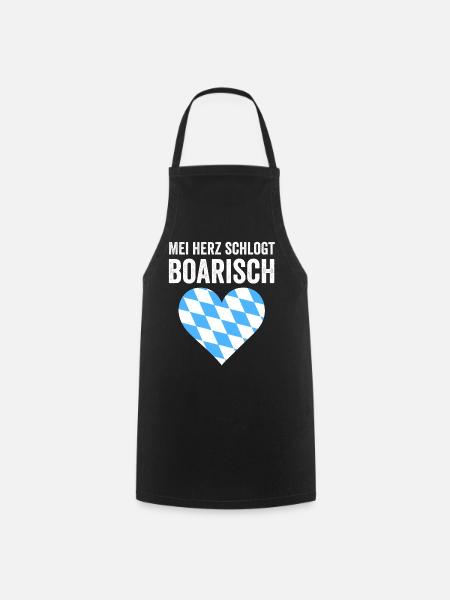 Boarisch Bayern Bayer Bayerisch Bairisch Bayrisch - Kochschürze - Schwarz