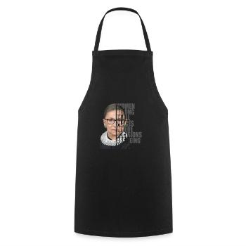 Ruth Bader Ginsburg RBG Design für einen RBG Fan - Kochschürze - Schwarz - Vorne - AI Model Male 185 dark (185cm)