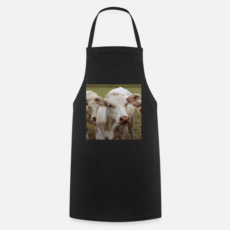 Affiche vache - Tablier de cuisine - noir