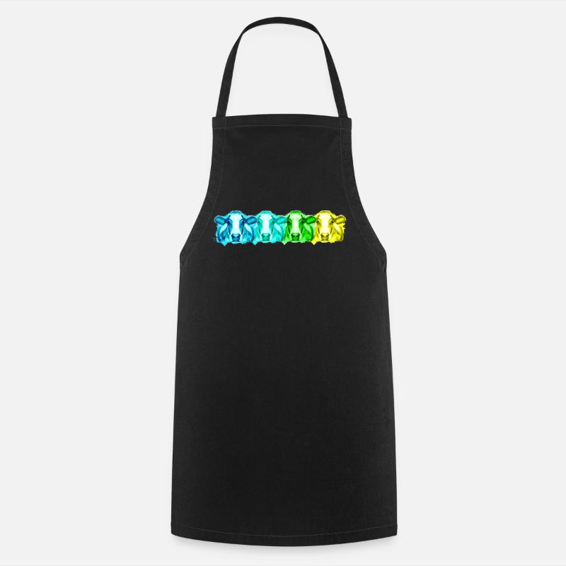 Vaches vaches - Tablier de cuisine - noir