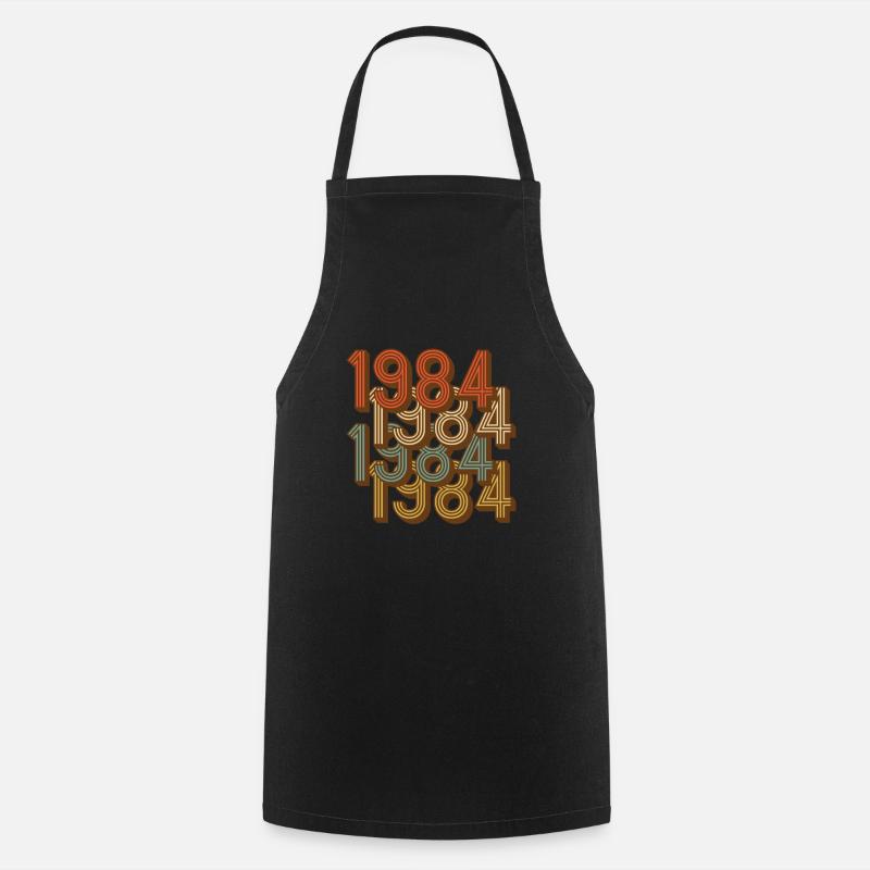 1984 millésime millésime rétro - Tablier de cuisine - noir
