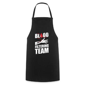 Dialysis nurse nurse gift - Cooking Apron - black - Front - AI Model Male 185 dark (185cm)
