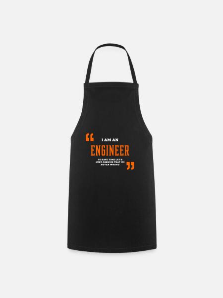 Ich bin ein Ingenieur - Ingenieur Job Geschenk lustig - Kochschürze - Schwarz