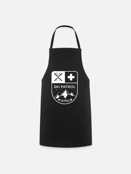 Ski Patrol Colorado - Tablier de cuisine - noir