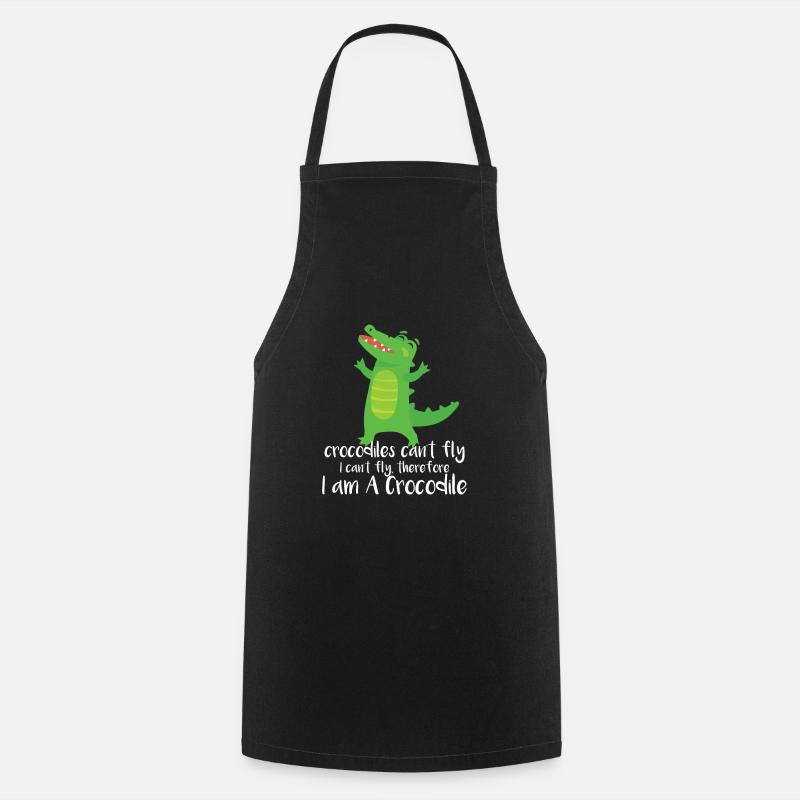 les crocodiles ne peuvent pas voler - Tablier de cuisine - noir