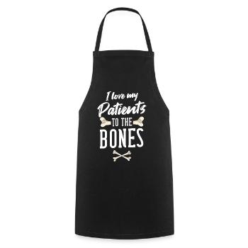 Orthopedic surgeon gift bone orthopedist - Cooking Apron - black - Front - AI Model Male 185 dark (185cm)