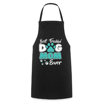Dog Mom - Dog Mom - Freakin Dog Mom - Cooking Apron - black - Front - AI Model Male 185 dark (185cm)