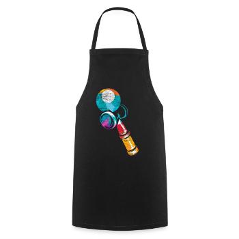 Kendama - Kochschürze - Schwarz - Vorne - AI Model Male 185 dark (185cm)