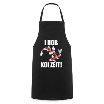 lustige Koi Kois i hob koi zeit Geschenkidee - Kochschürze - Schwarz - Vorne - AI Model Male 185 dark (185cm)