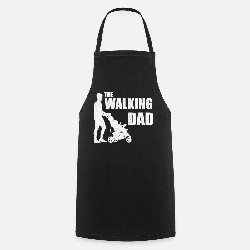 The Walking Dad - Kochschürze - Schwarz