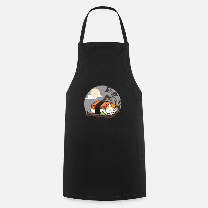 Sushi cat - Cooking Apron - black