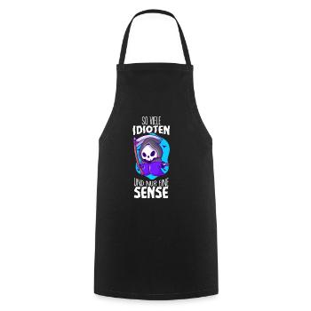 Lustige Sprüche - Kochschürze - Schwarz - Vorne - AI Model Male 185 dark (185cm)