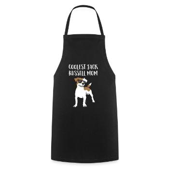 Coolest Jack Russel Mom - Cooking Apron - black - Front - AI Model Male 185 dark (185cm)