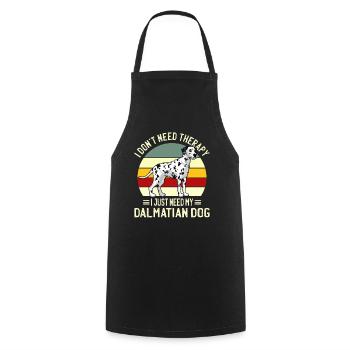 Dalmatian Dogs Dog Lover Funny Gift - Cooking Apron - black - Front - AI Model Male 185 dark (185cm)