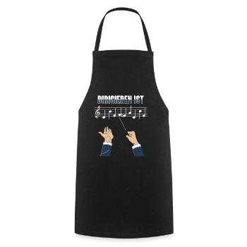 Dirigieren Ist Chefsache Dirigent Chor Geschenk - Kochschürze - Schwarz - Vorne - AI Model Male 185 dark (185cm)