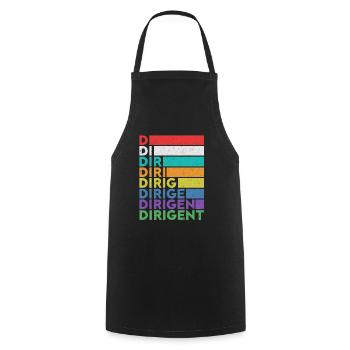Dirigent Dirigieren Dirigentin Chorleiter Geschenk - Kochschürze - Schwarz - Vorne - AI Model Male 185 dark (185cm)